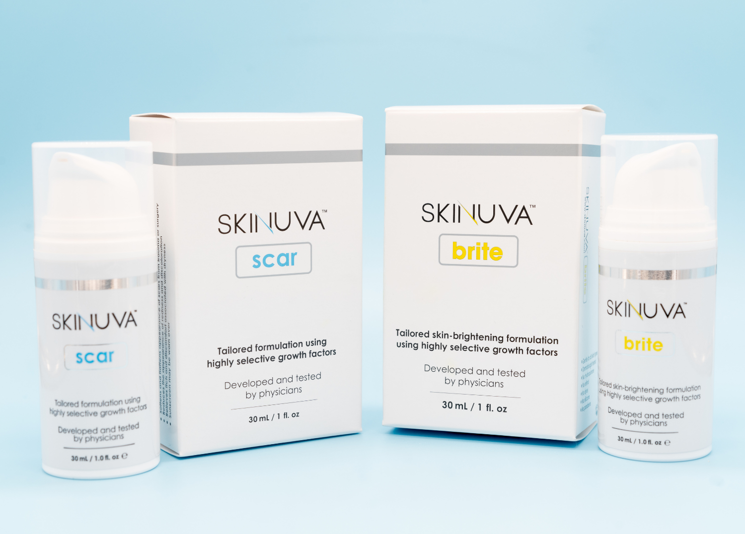 Skinuva Scar and Skinuva Brite Used Together