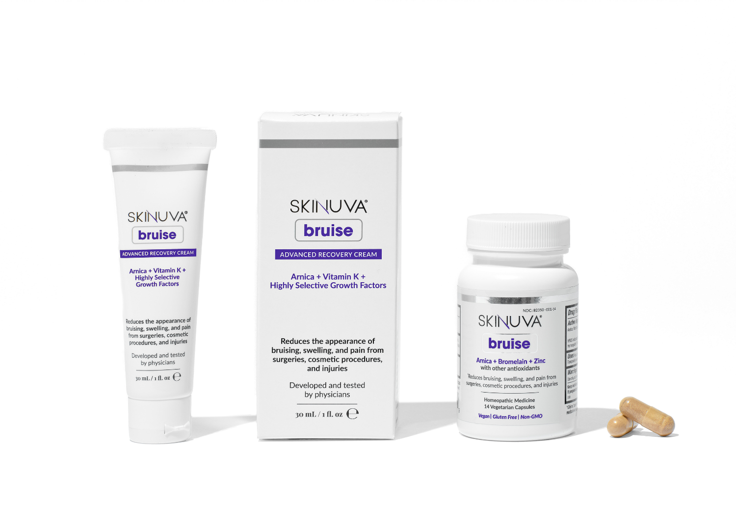 Topical vs. Oral Arnica: Using Skinuva Bruise and Skinuva Bruise Advanced Recovery Cream for Healing