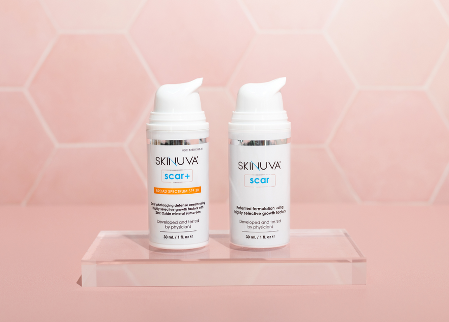 Using Skinuva Scar and Skinuva Scar+ SPF Together